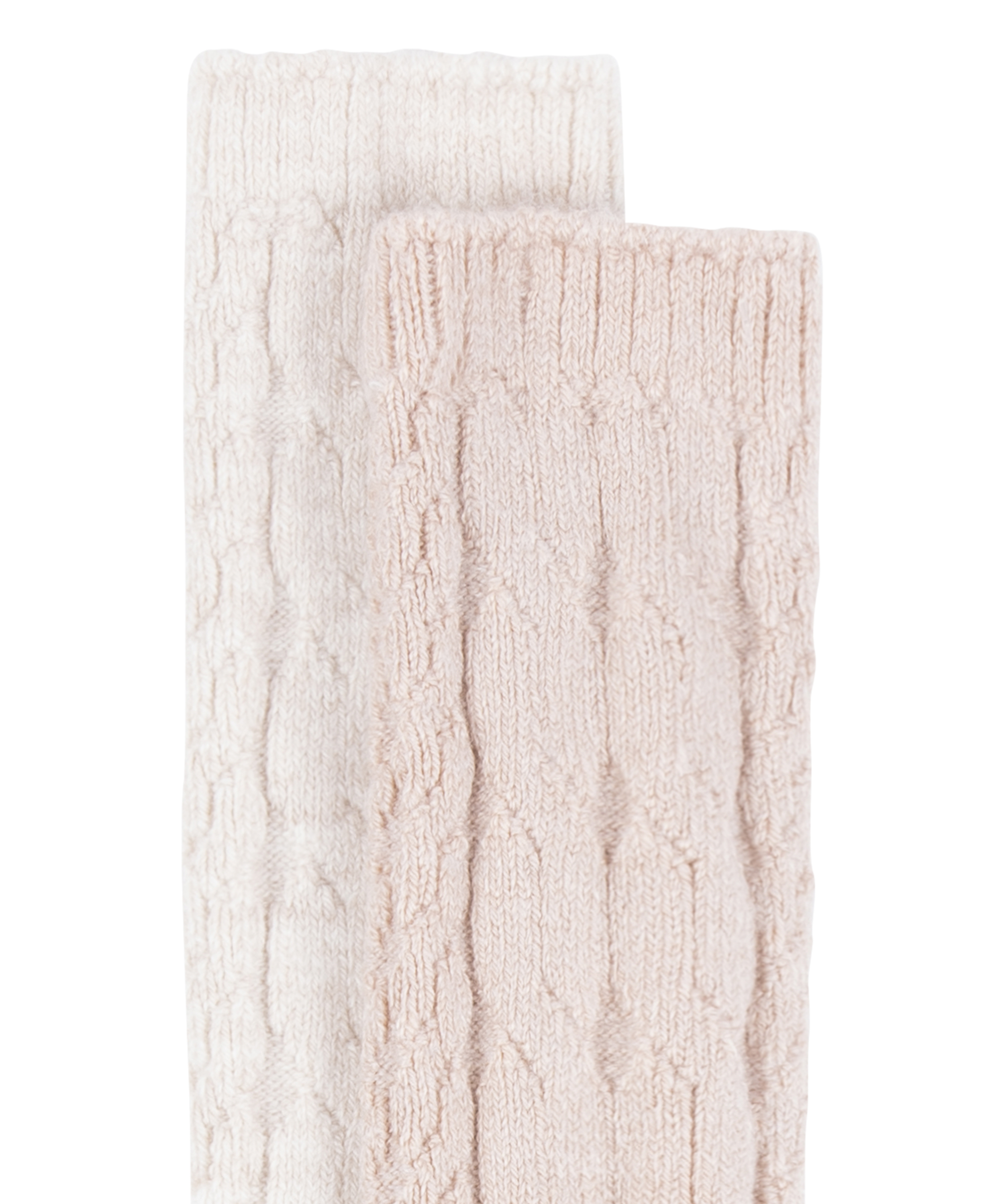 2 pares de calcetines altos, Beige, main