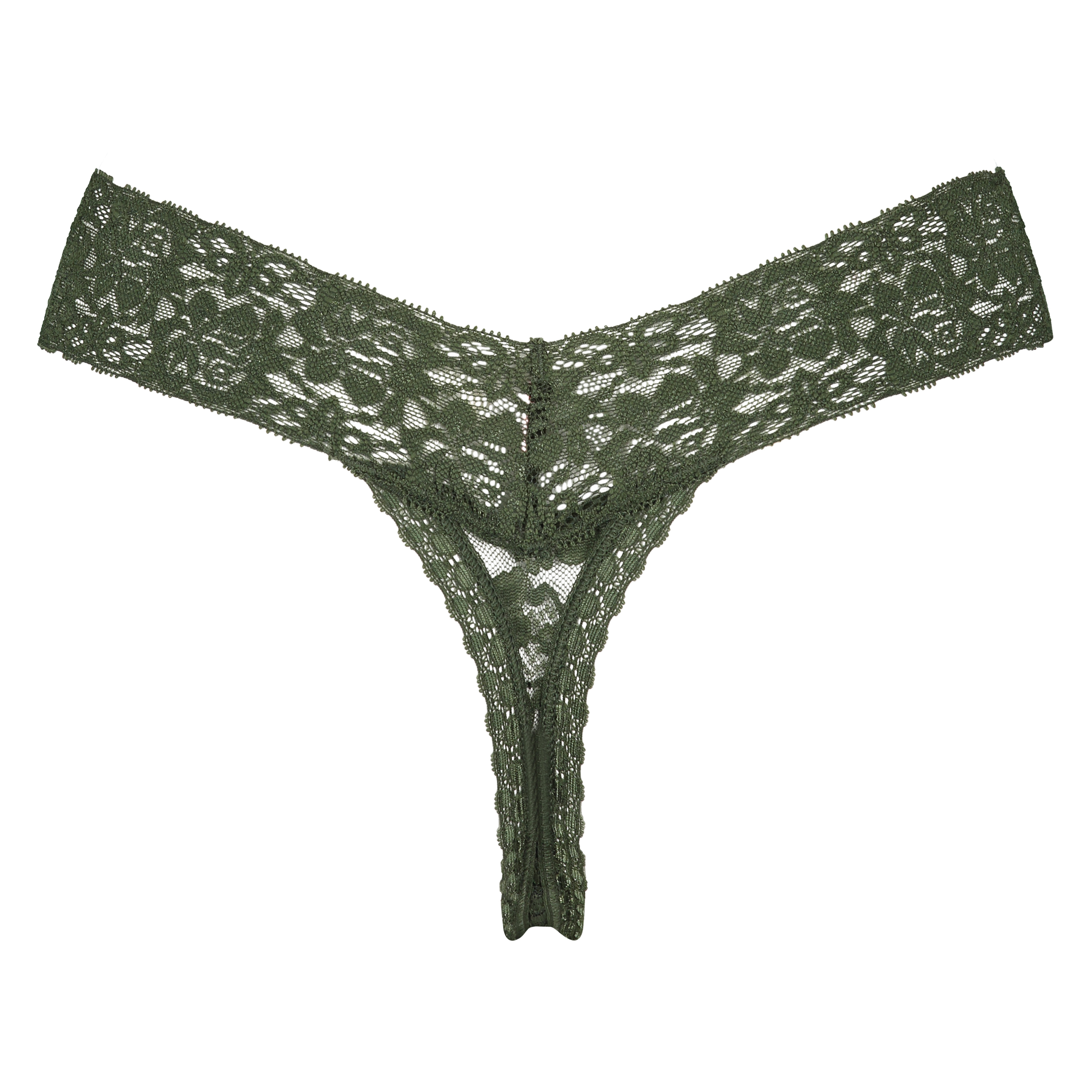 Tanga floral encaje, Verde, main