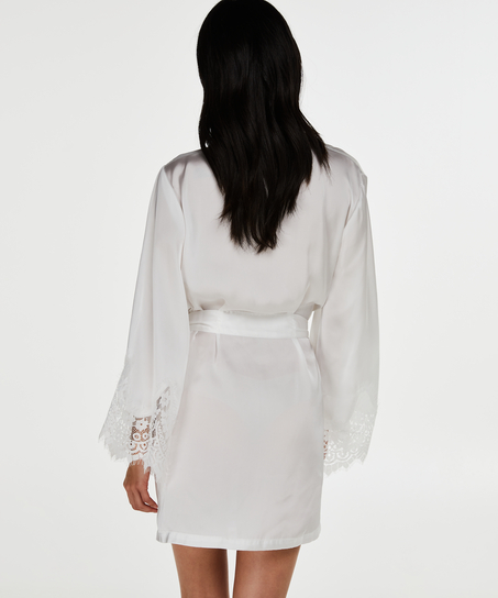 Kimono Satin, Blanco