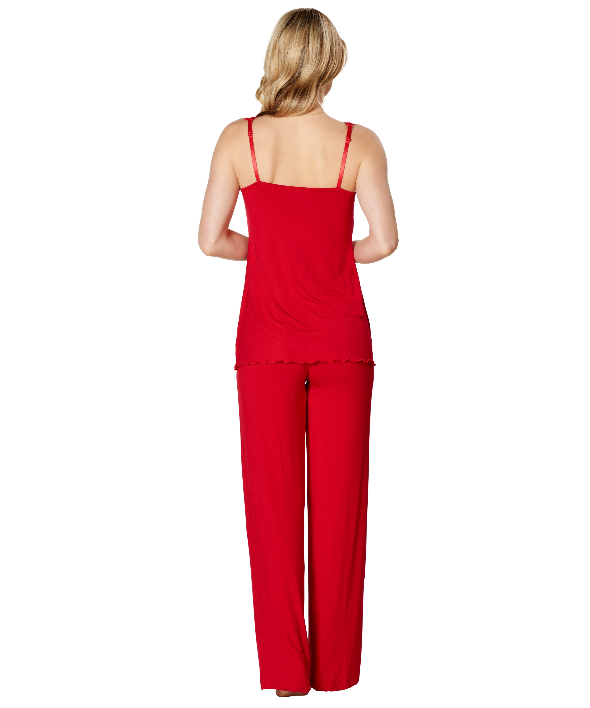 Pyjamaset Modal lace, Rojo, main
