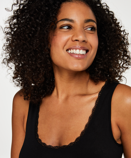 Top cami reafirmante - Level 2, Negro