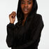 Chaqueta de terciopelo HKMX, Negro