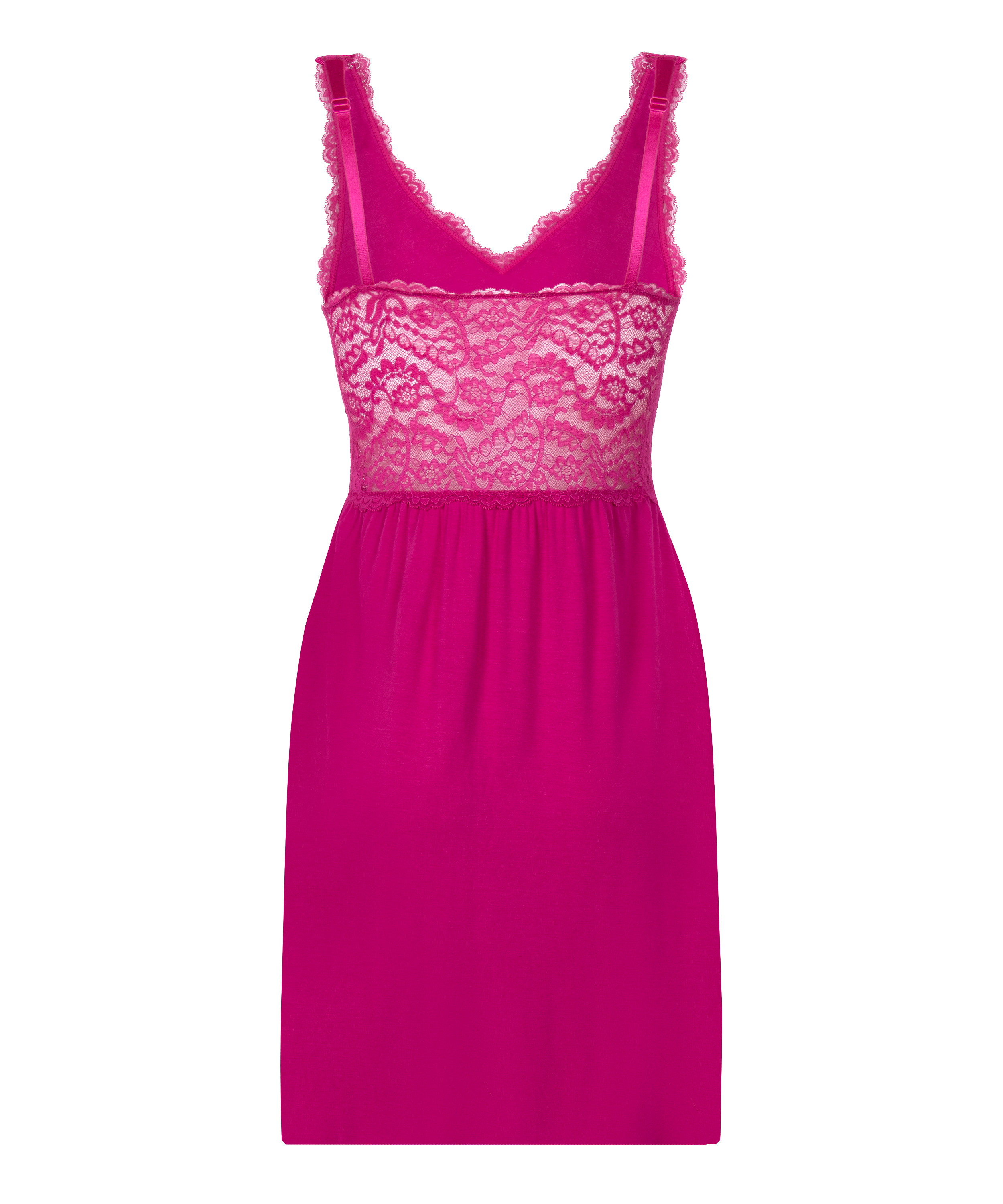 Vestido lencero Nora Lace, Rosa, main