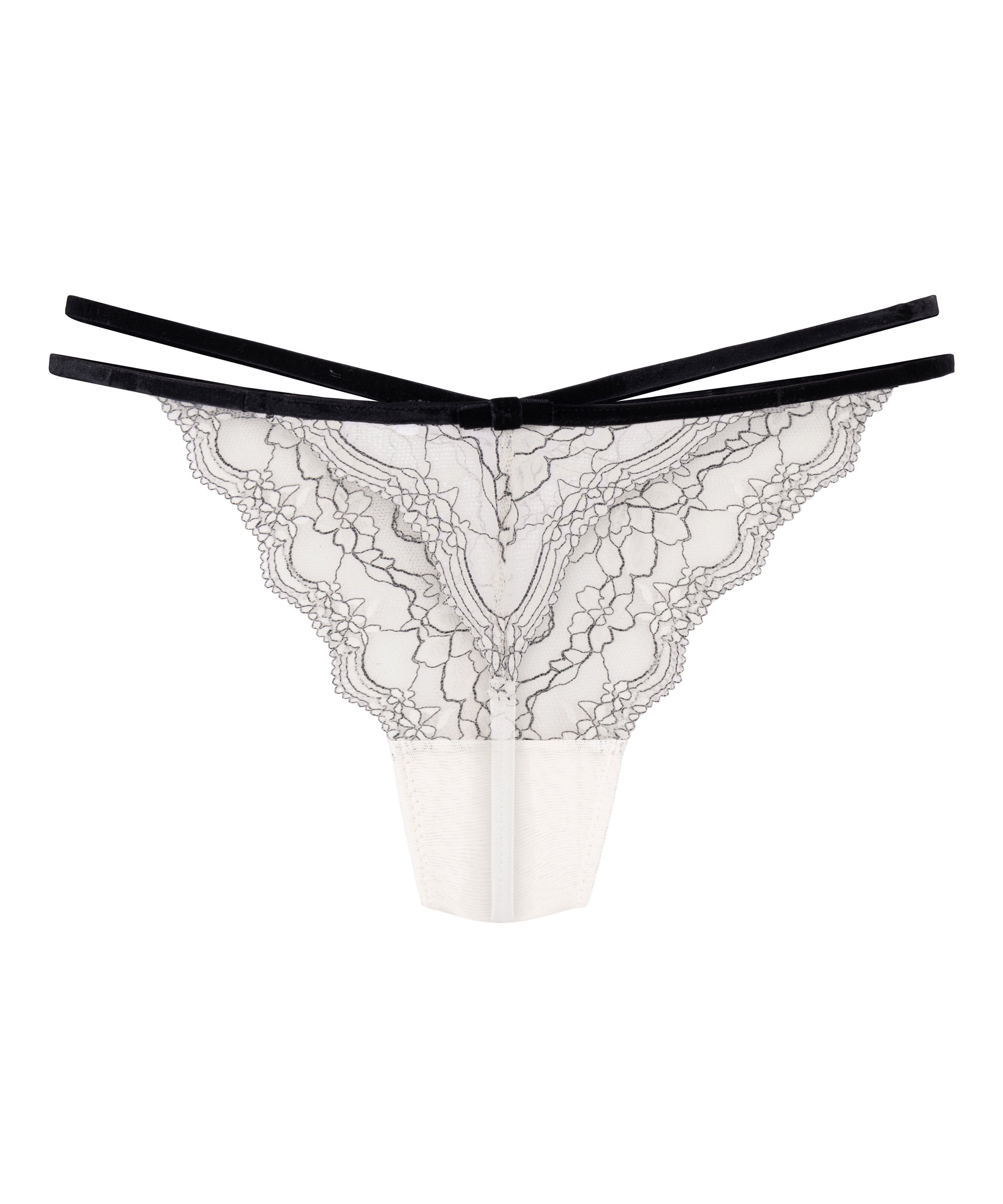 Tanga Agnes de tiro alto, Blanco, main