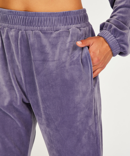 Pantalones de deporte Velours, Morado