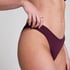 Braguita de bikini de tiro alto de neopreno, Morado