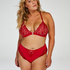 Bralette triangular preformado Rose, Rojo
