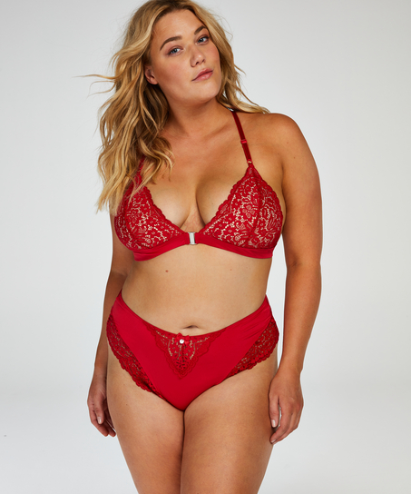 Bralette triangular preformado Rose, Rojo
