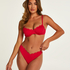 Top de bikini no preformado Lunares, Rosa