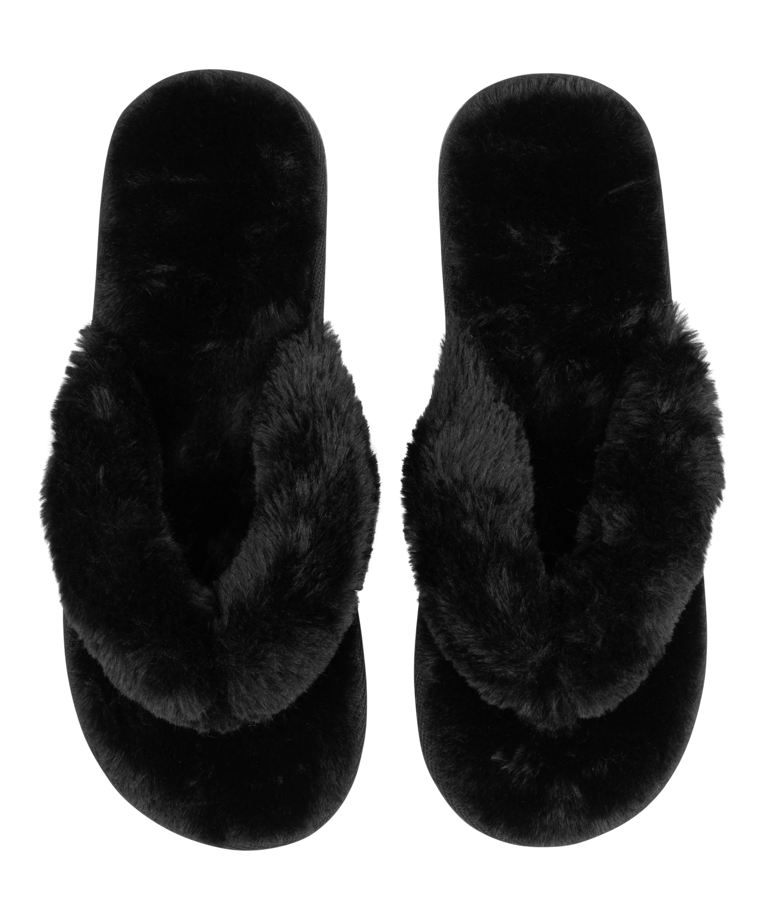 Zapatillas Fake Fur, Negro, main