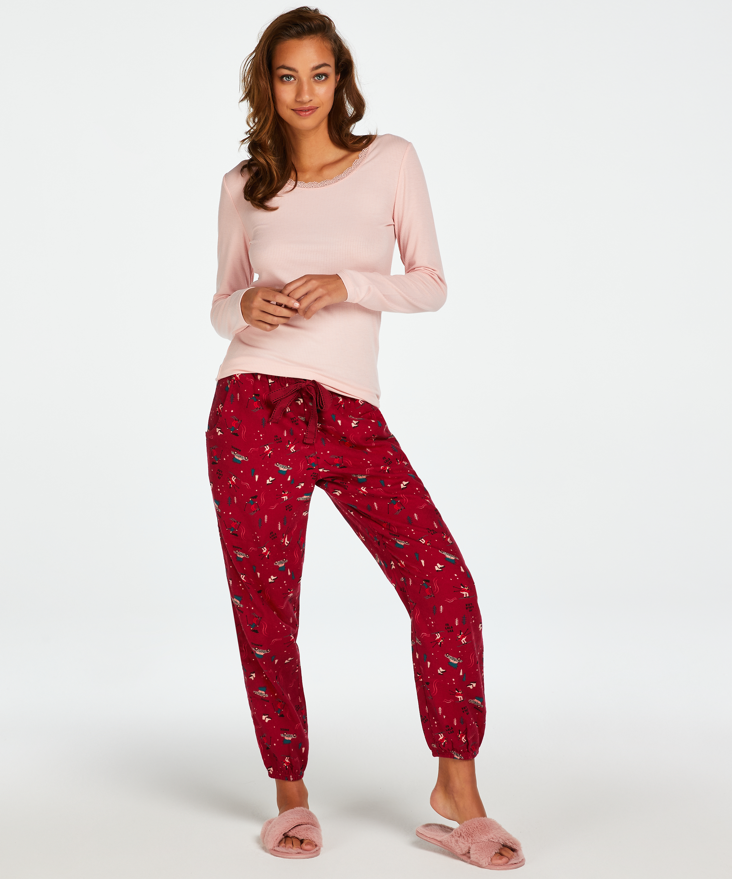 Pantalón de pijama Petite Twill, Rojo, main