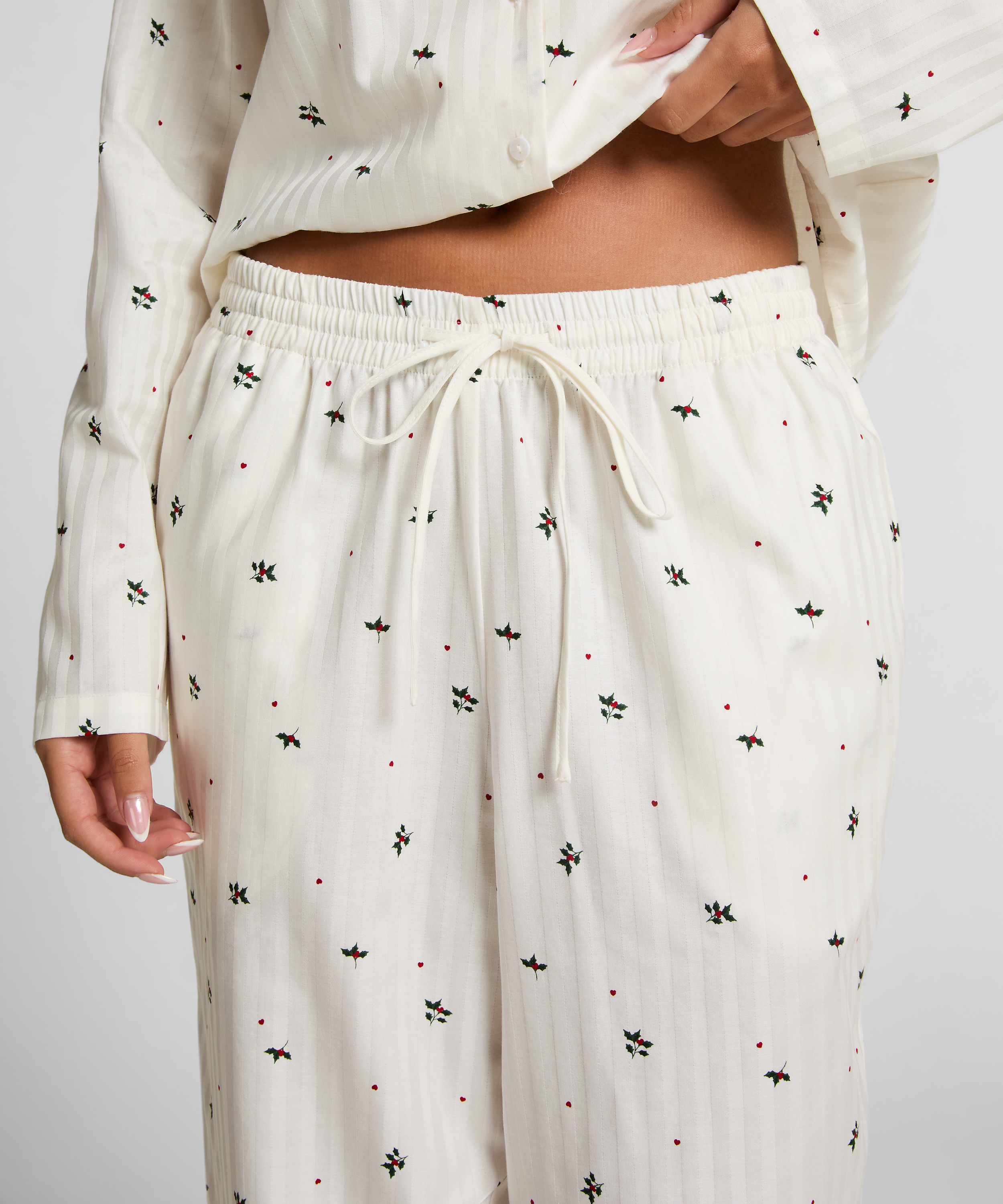 Petite Pantal&oacute;n de pijama de mu&eacute;rdago, Blanco, main
