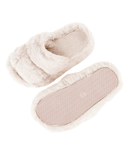 Pantuflas Hannah, Beige