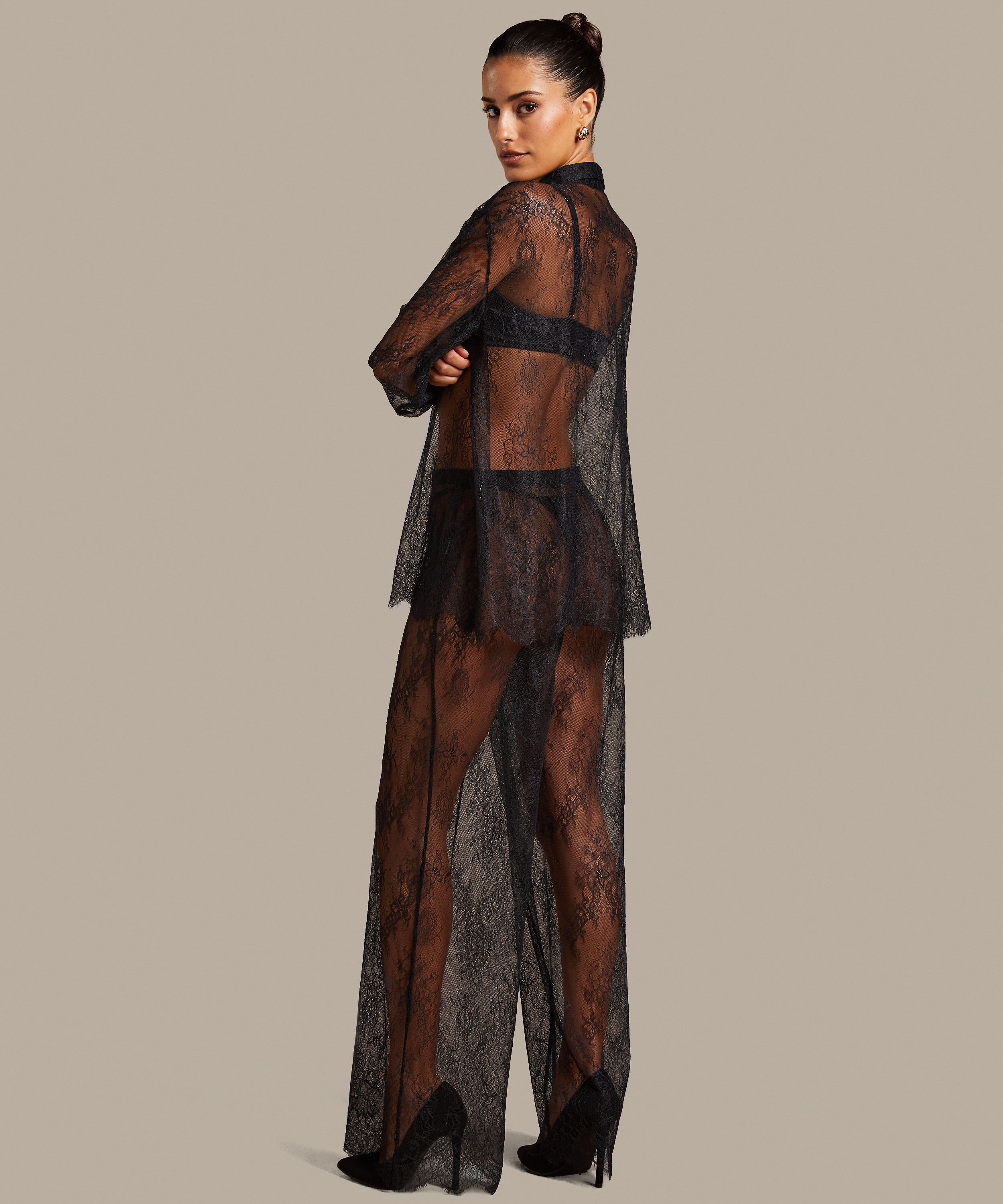 Pantalón Lace Camille, Negro, main