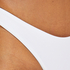 Braguita de bikini de corte alto Lola, Blanco