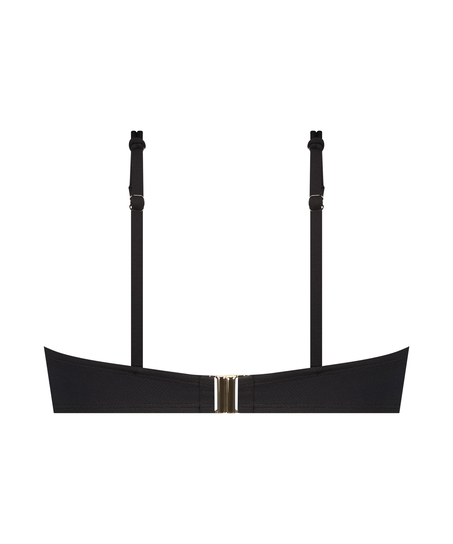 Top de bikini Holbox, Negro