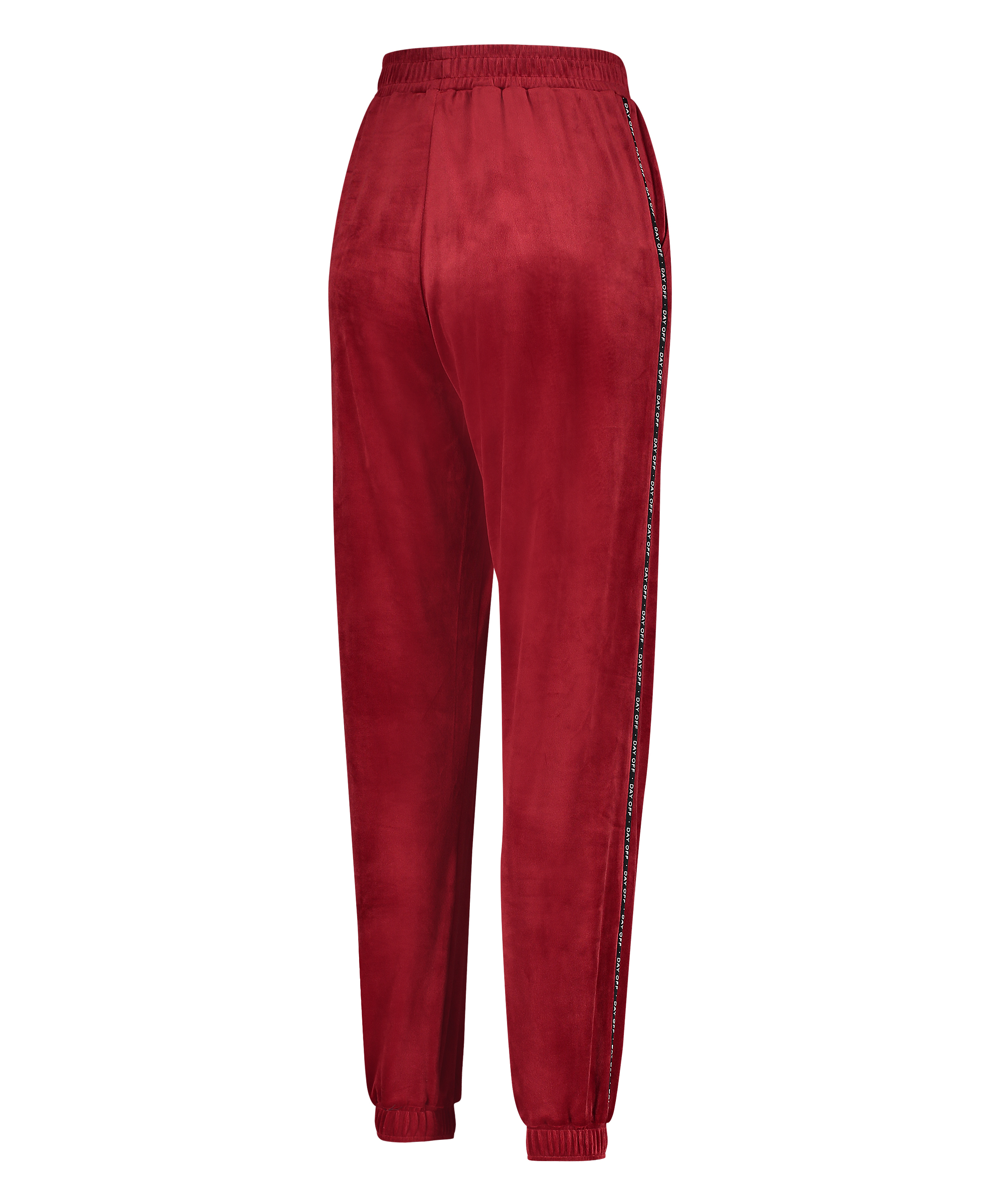 Pantal&oacute;n de deporte de terciopelo Loosefit, Rojo, main