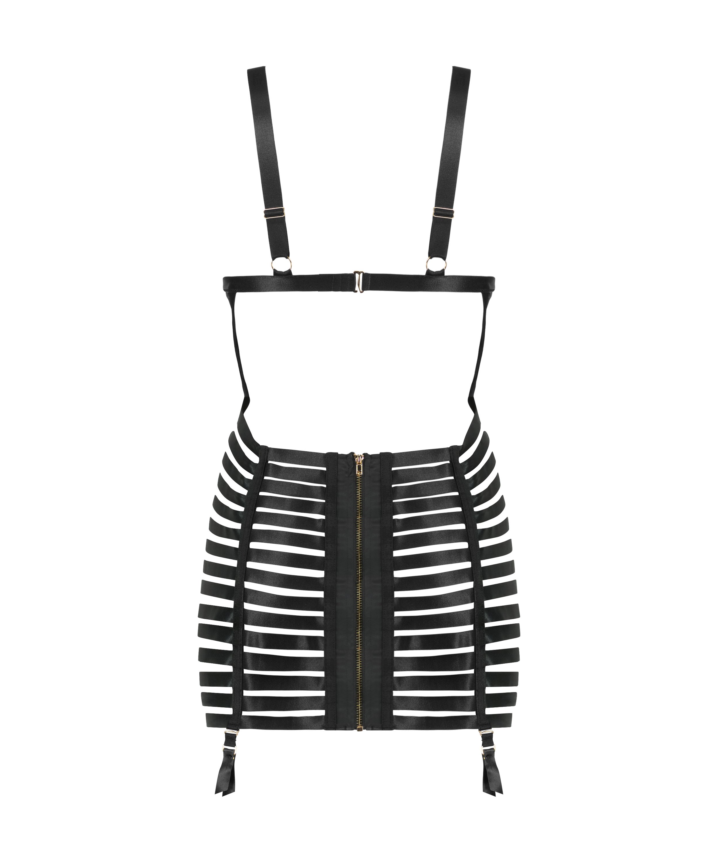 Vestido combinación Brooke, Negro, main