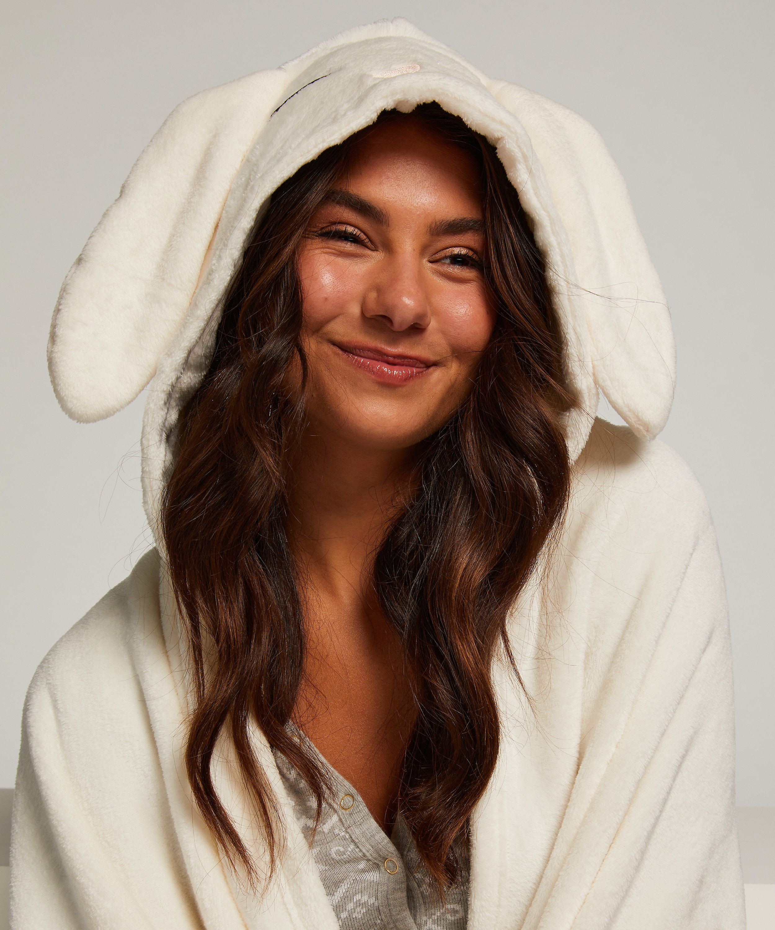 Winter Bunny Snuggle Blanket, Blanco, main