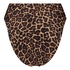 Braguita de bikini brasileña de corte alto Animal HKM x NA-KD, Marrón