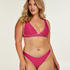 Braguita de bikini de tiro alto Maya, Rosa
