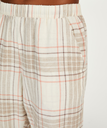 Tall Pantalón de pijama Twill Check, Gris