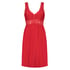 Vestido lencero Nora Lace, Rojo
