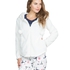 Jacket Ressy cardigown fleece, Blanco