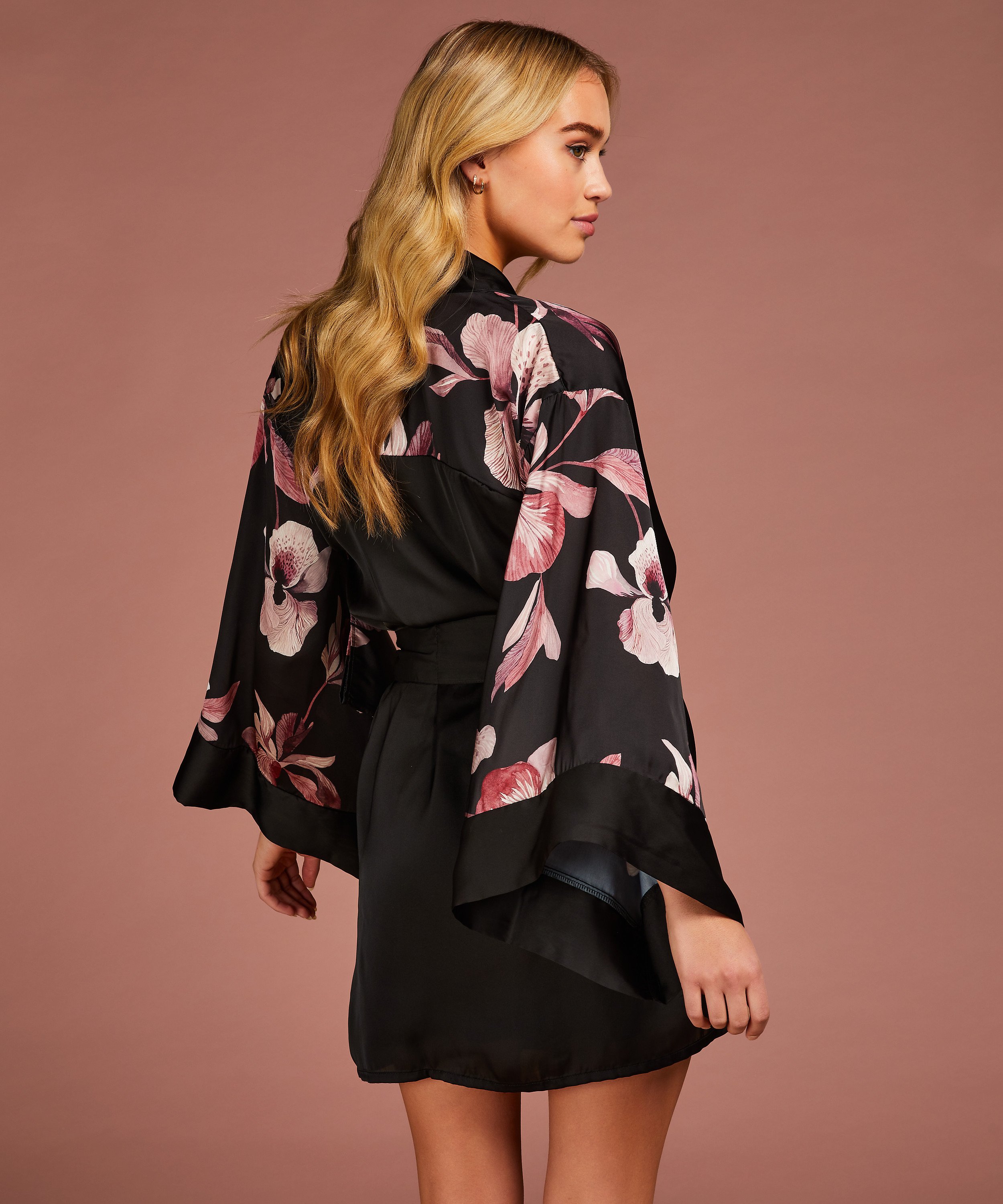 Kimono Orquídea, Negro, main