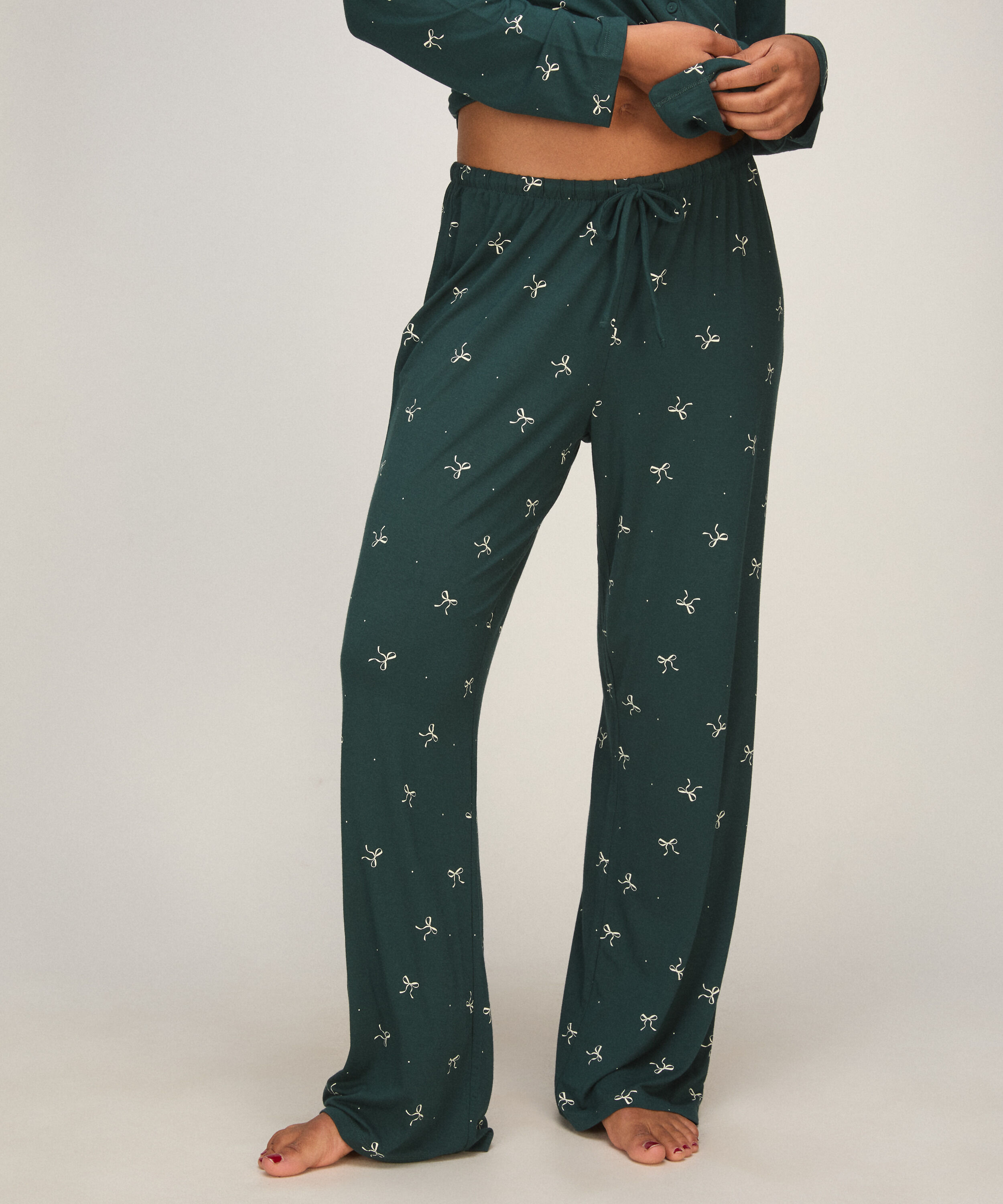 Pantalón Jersey Essential, Verde Pantalón Jersey Essential, Verde