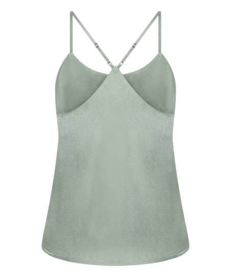 Camiseta top Satin Ayla, Verde