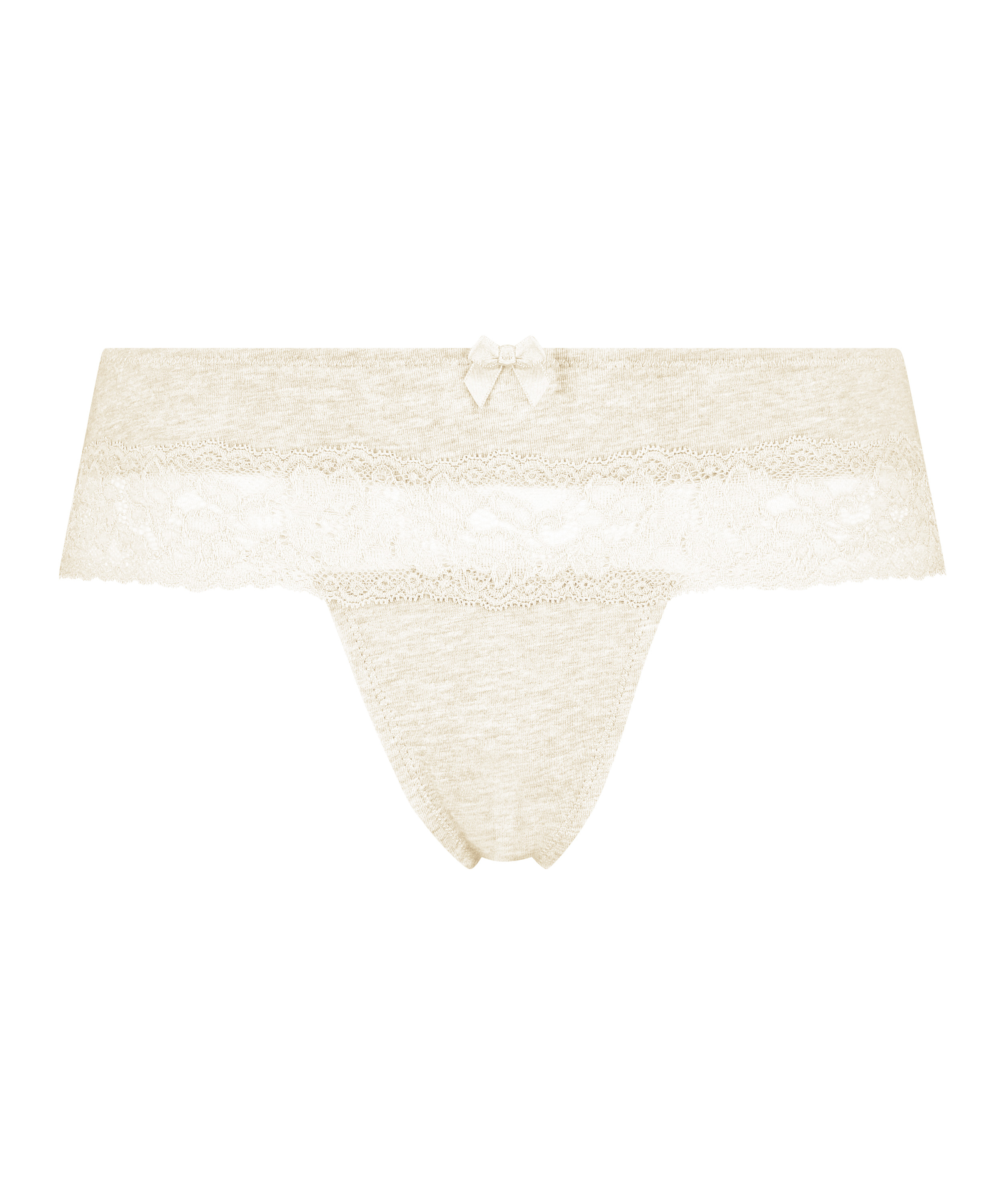 Tanga b&oacute;xer de algod&oacute;n, Beige, main