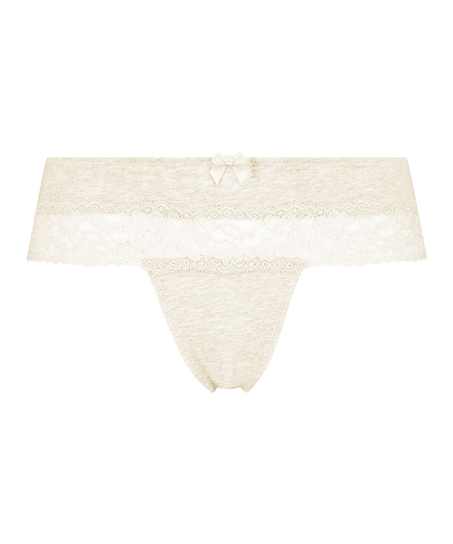 Tanga b&oacute;xer de algod&oacute;n, Beige
