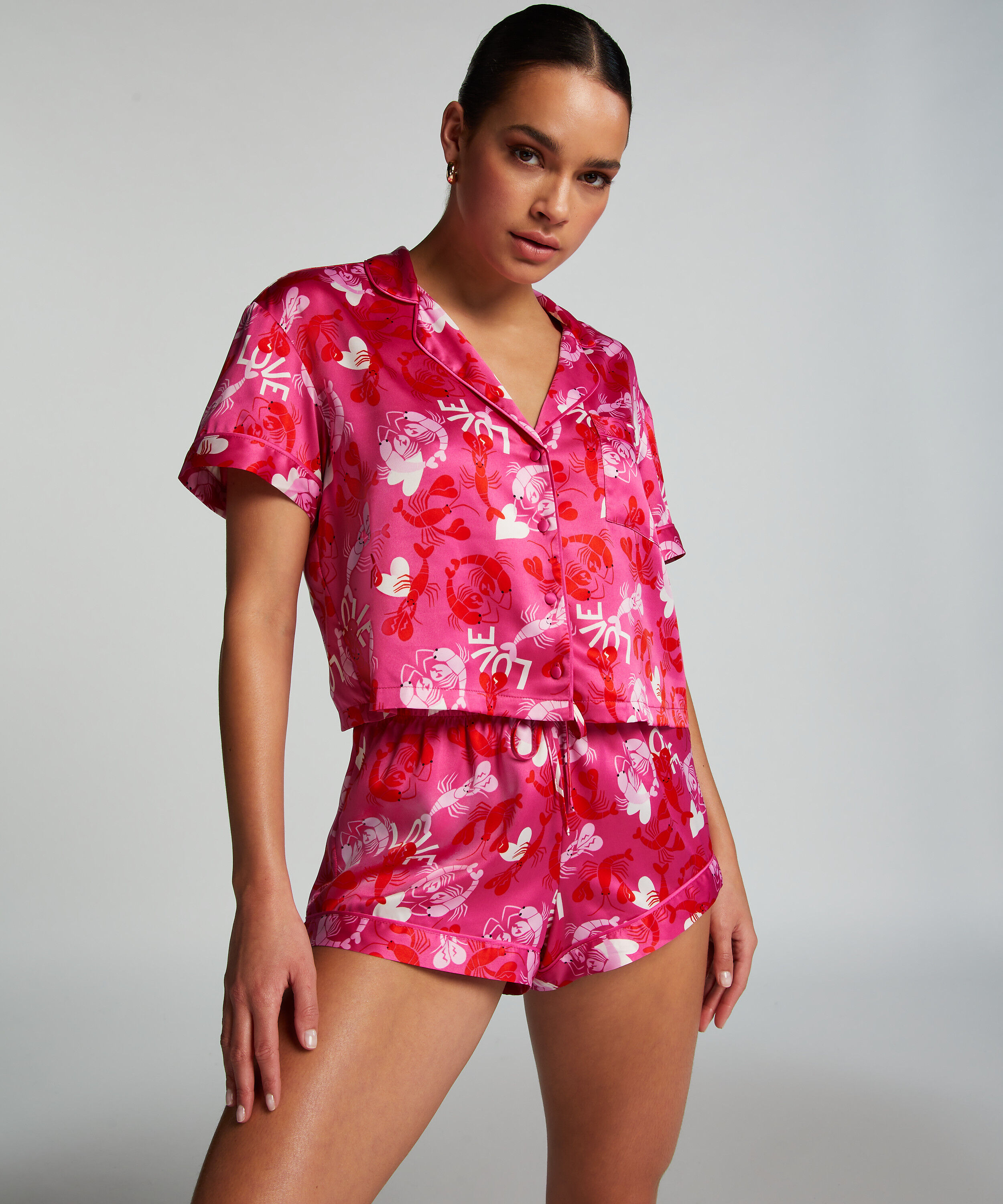 Pantalón de pijama Satin, Rosa