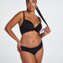 Braguita de Bikini Rio Scallop, Negro