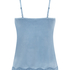 Camiseta top Velours Lace, Azul
