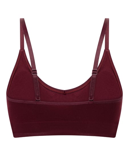 Bralette triangular Dide, Rojo