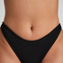 Braguita de Bikini de Corte Alto Crinkle, Negro