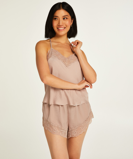 Top de tirantes Satin, Morado