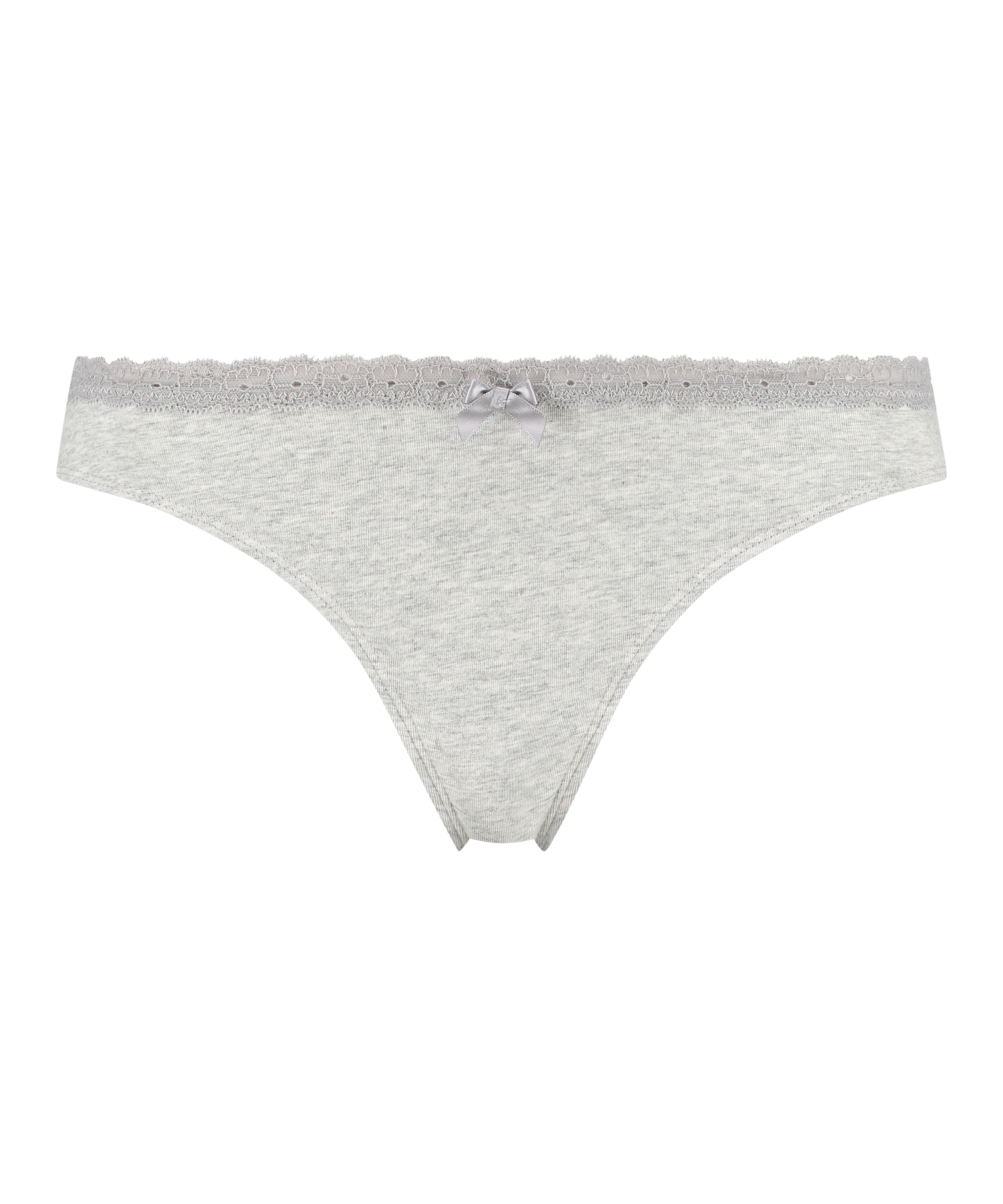 Tanga de algod&oacute;n, Gris, main
