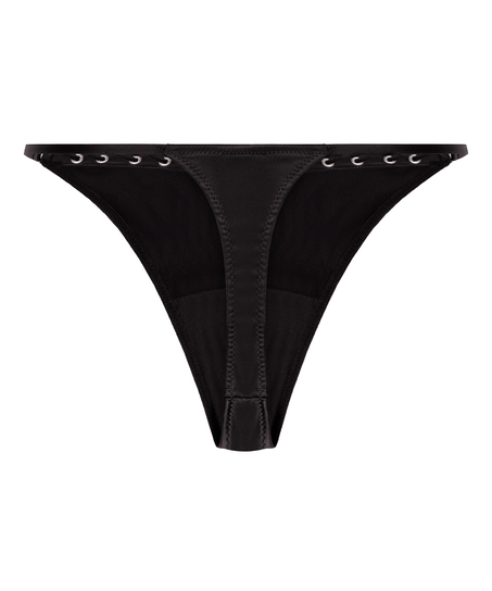Tanga de pernera alta Pina, Negro