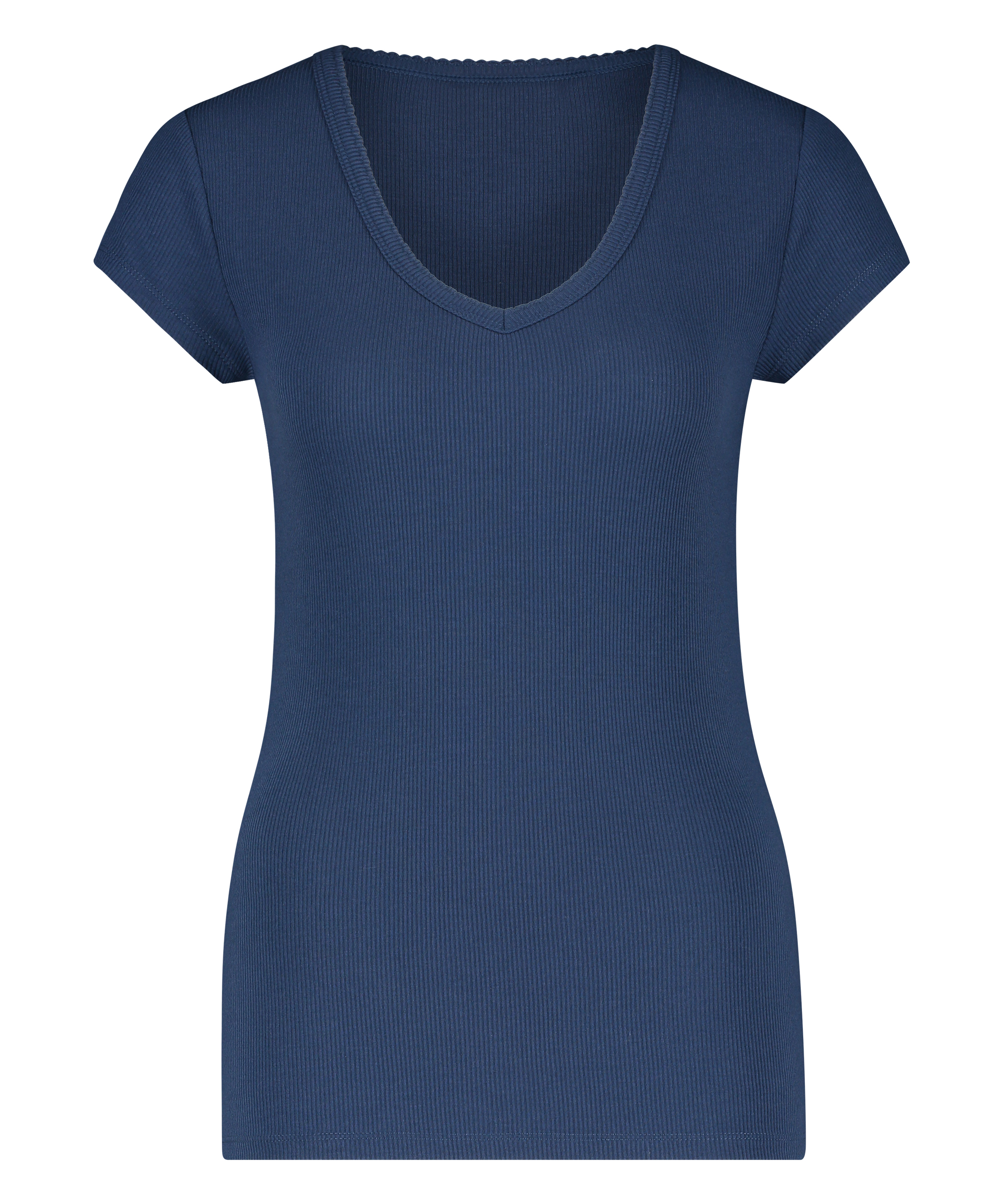 Top de pijama de manga corta., Azul, main