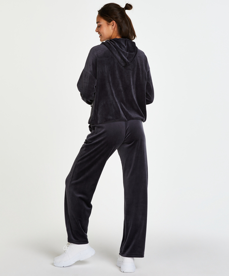 Pantal&oacute;n de pijama de terciopelo, Gris