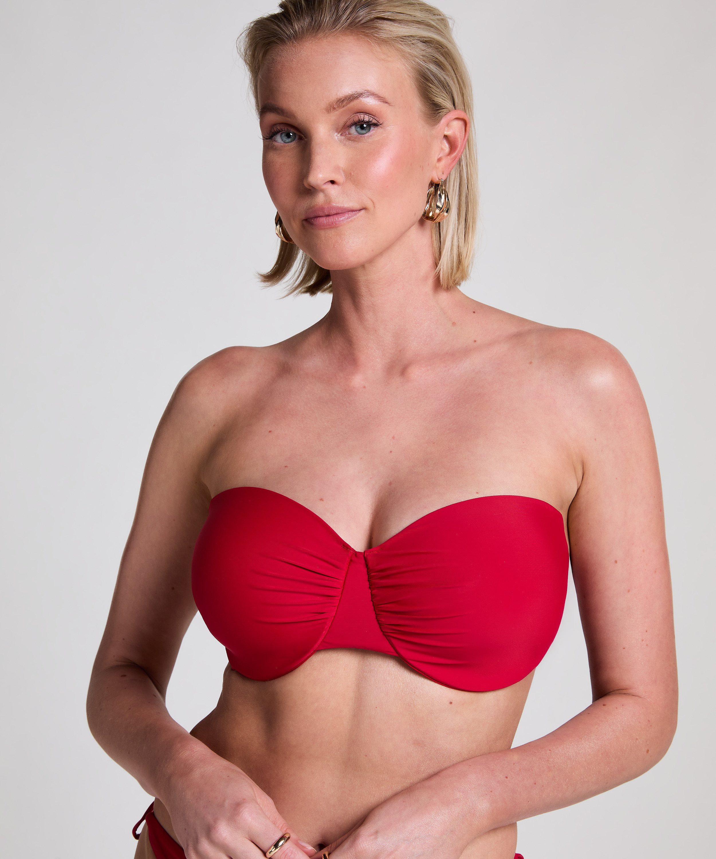 Top de bikini Luna, Rojo, main