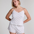 Top de camiseta lace, Blanco