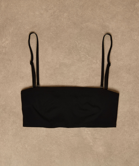Bandeau Bralette Smooth, Negro