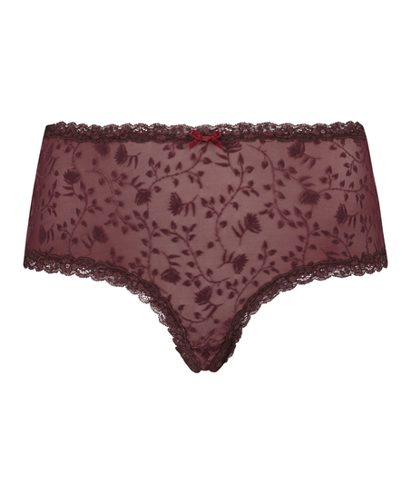 Brasileña en forma de V Curvy, Rojo