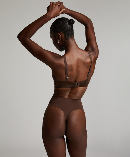 Sujetador de aros no preformado Smooth, Marrón