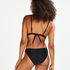 Top de bikini triangular Pride, Negro