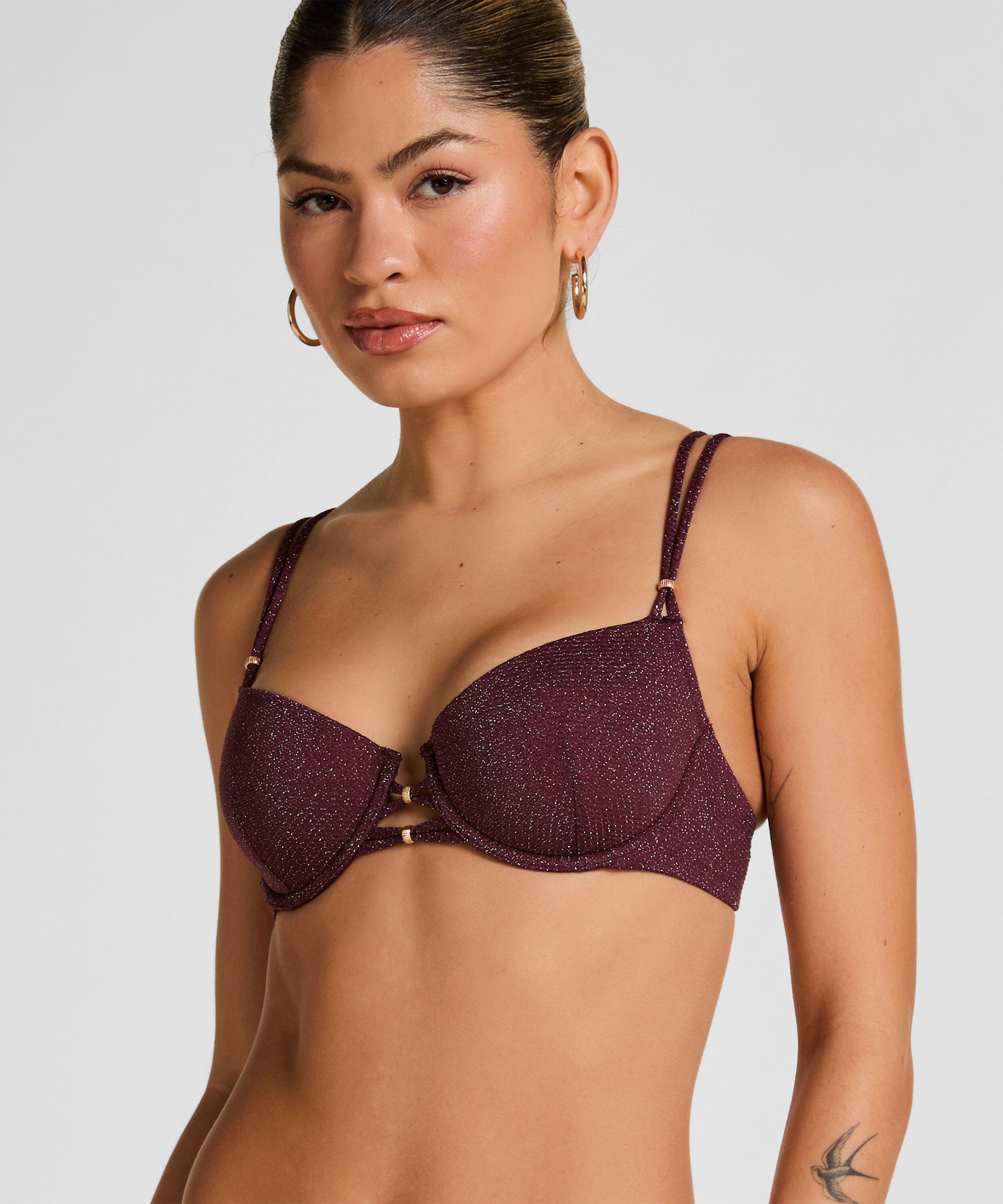 Top de Bikini con Aros y Relleno Panama, Morado Top de Bikini con Aros y Relleno Panama, Morado